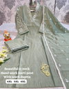 HR Pure Muslin Kurti With Bottom Dupatta Wholesale Market In Surat With Price